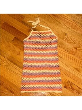 Crochet Halter Swim Coverup